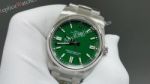 Rolex Oyster Perpetual 3230 Automatic Movement  White Steel Strap Green 36-41mm Watch